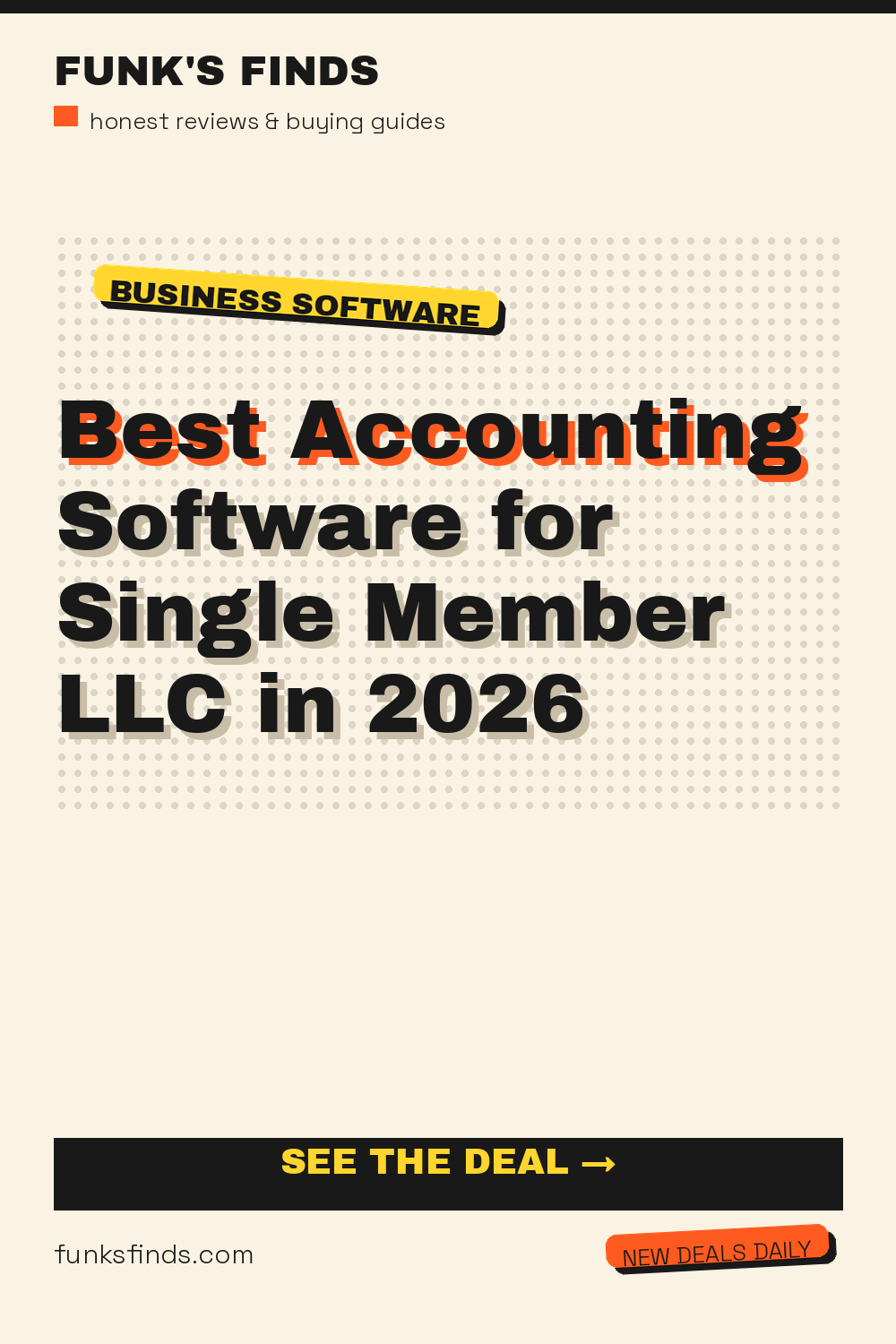 Best Accounting Software for Single Member LLC in 2026 — Funk's Finds buying guide