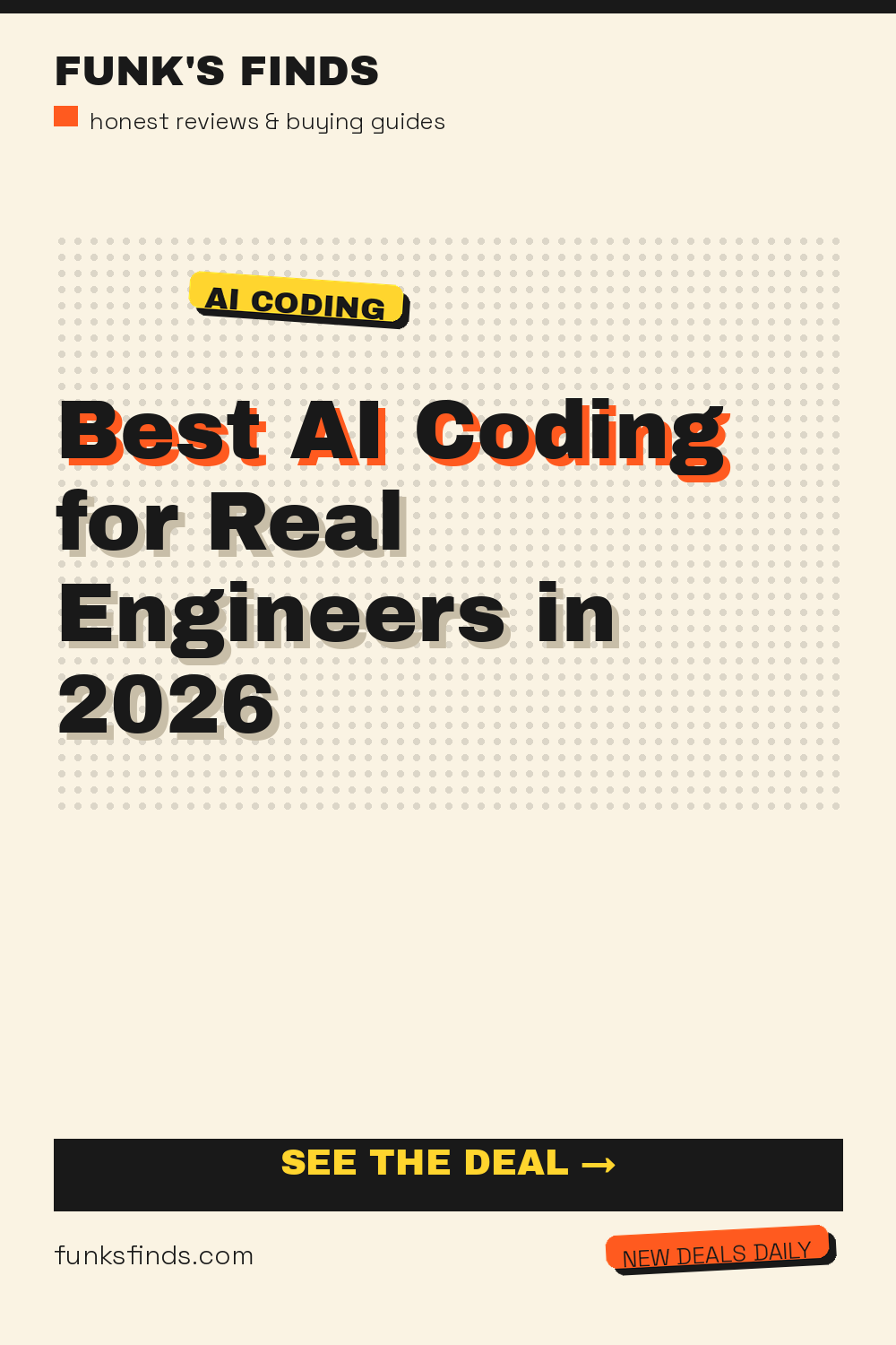 Best AI Coding for Real Engineers in 2026 — Funk's Finds buying guide