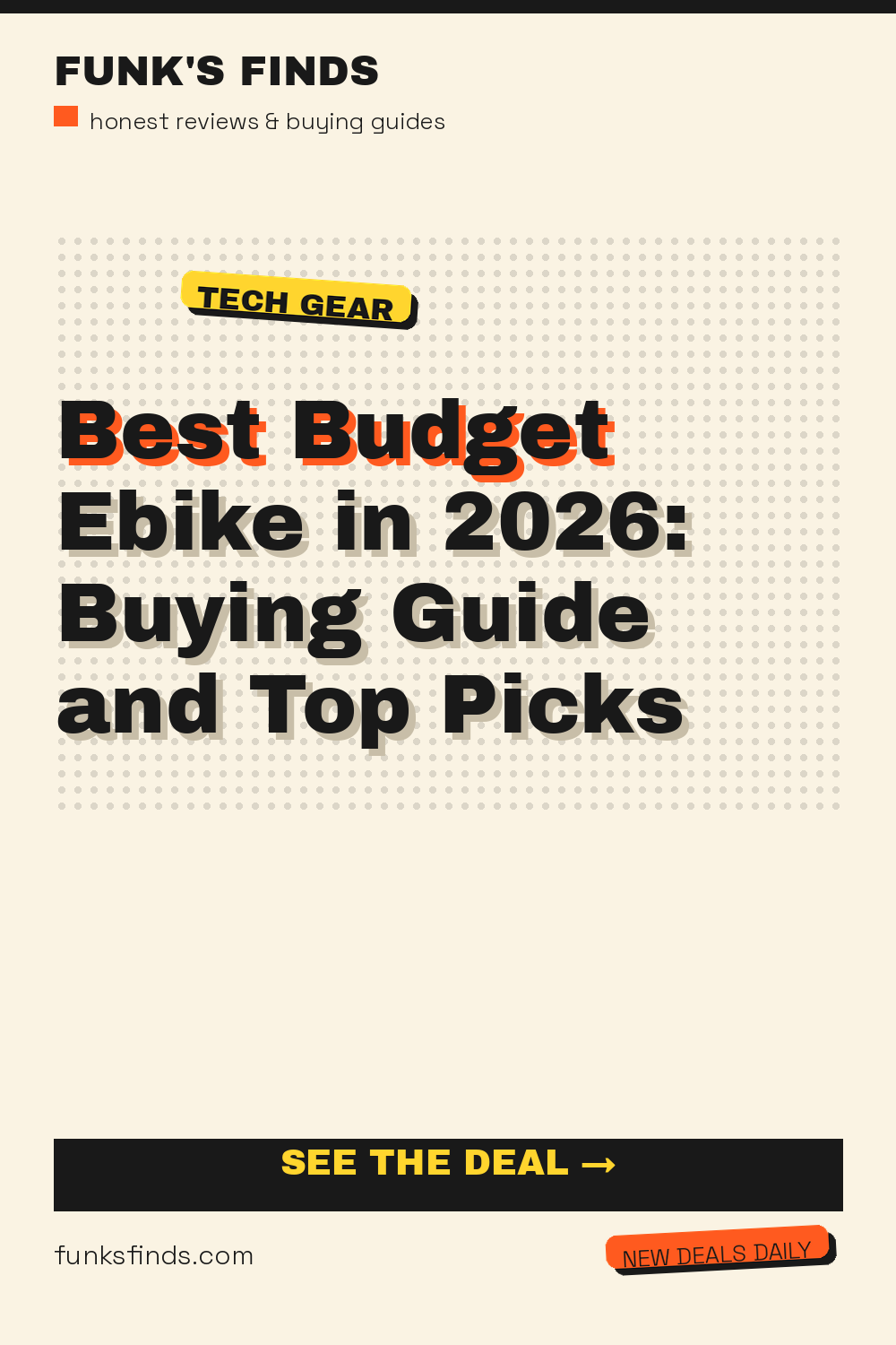 Best Budget Ebike in 2026: Buying Guide and Top Picks — Funk's Finds buying guide