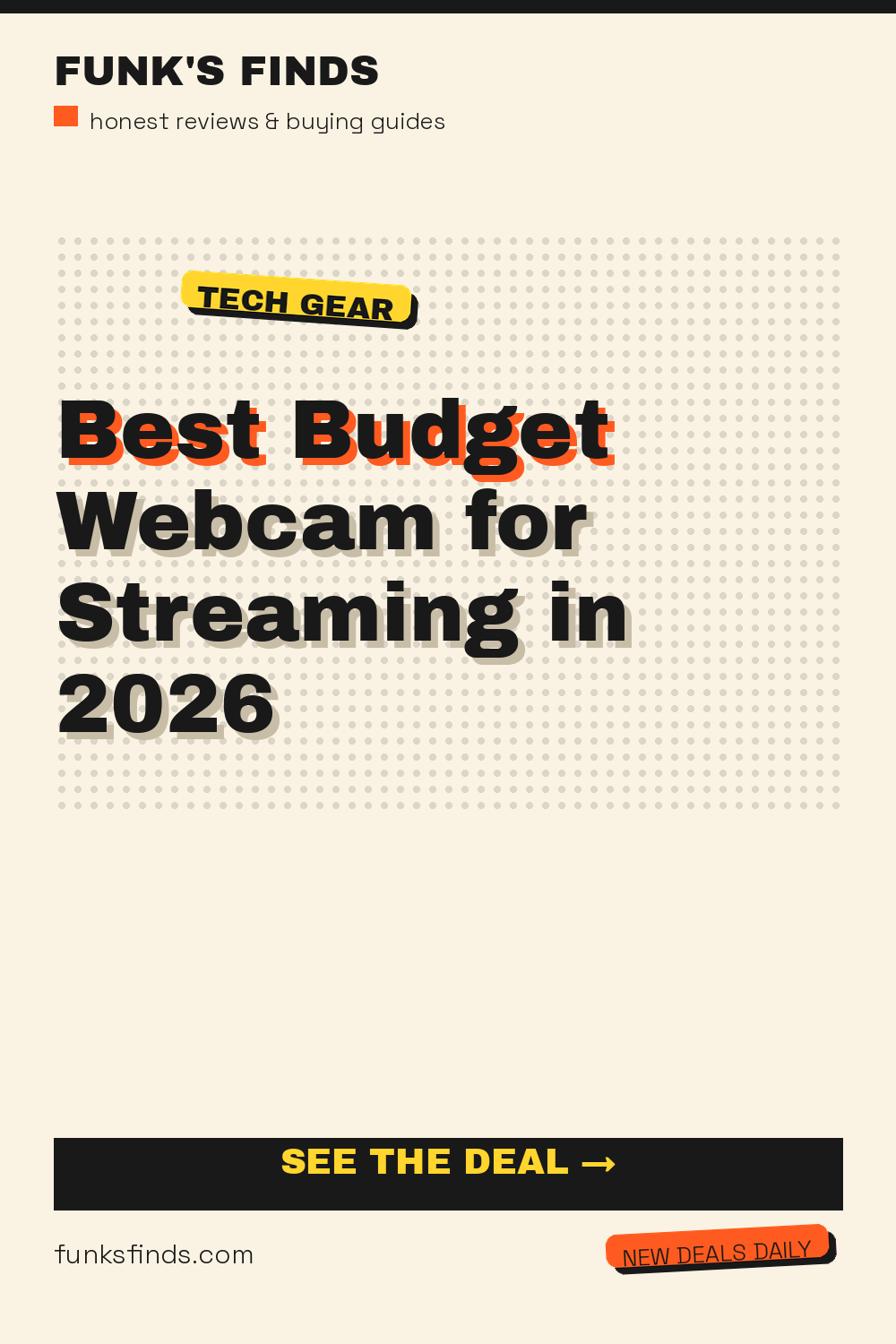 Best Budget Webcam for Streaming in 2026 — Funk's Finds buying guide