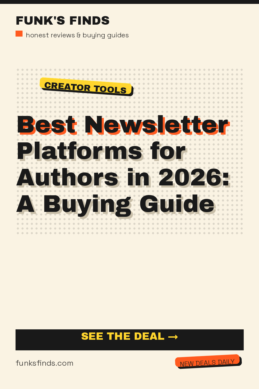 Best Newsletter Platforms for Authors in 2026: A Buying Guide — Funk's Finds buying guide