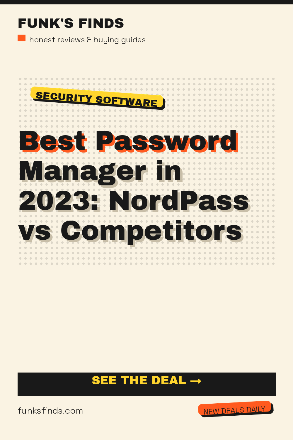 Best Password Manager in 2023: NordPass vs Competitors — Funk's Finds buying guide