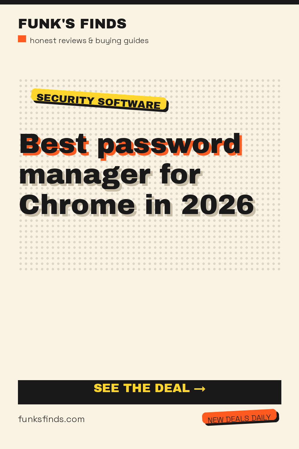 Best password manager for Chrome in 2026 — Funk's Finds buying guide