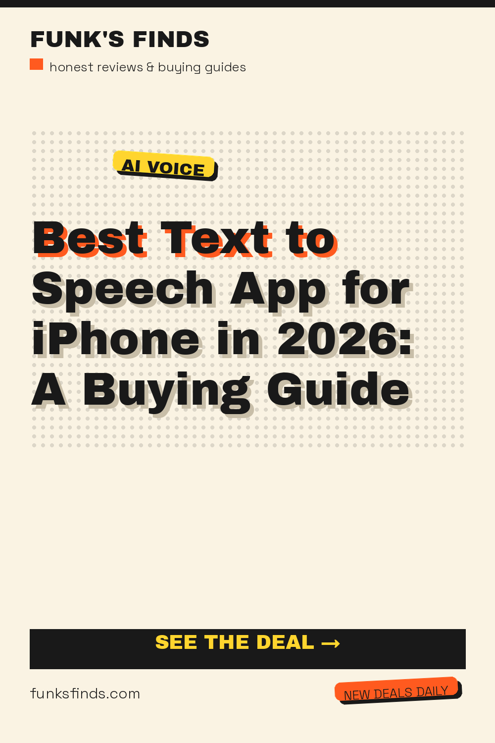 Best Text to Speech App for iPhone in 2026: A Buying Guide — Funk's Finds buying guide