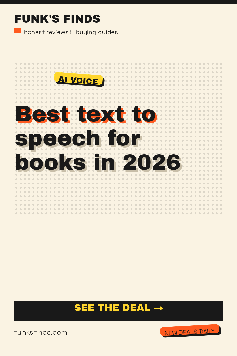 Best text to speech for books in 2026 — Funk's Finds buying guide