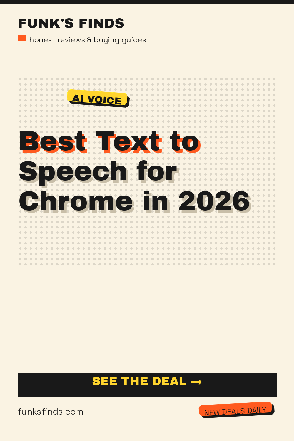 Best Text to Speech for Chrome in 2026 — Funk's Finds buying guide