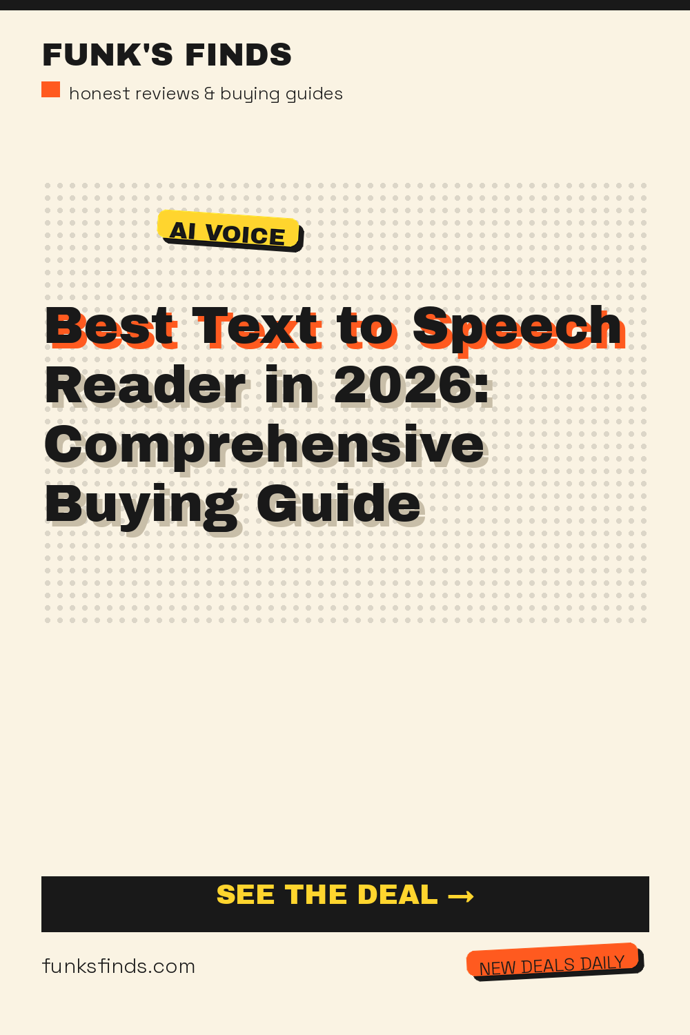 Best Text to Speech Reader in 2026: Comprehensive Buying Guide — Funk's Finds buying guide
